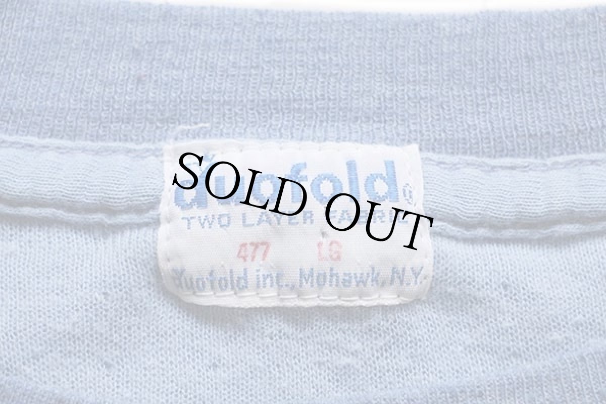 画像3: 70s duofold 2レイヤー アンダーシャツ 杢ブルー L (3)