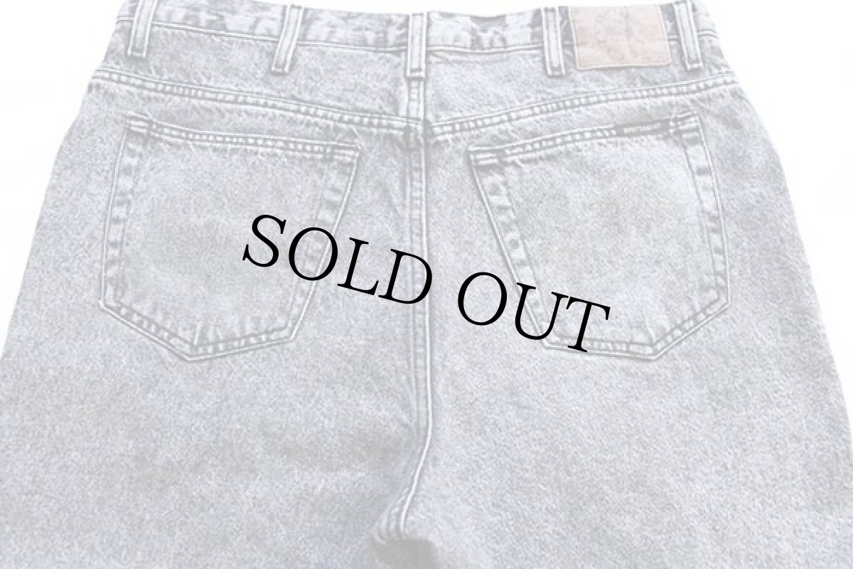 画像5: 90s メキシコ製 BRITTANIA Levi'sリーバイス テーパード ケミカルウォッシュ ブラック デニムパンツ w36 L32★アシッド (5)