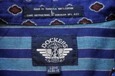 画像4: デッドストック★90s DOCKERSドッカーズ マルチストライプ コットンシャツ L★Levi'sリーバイス (4)