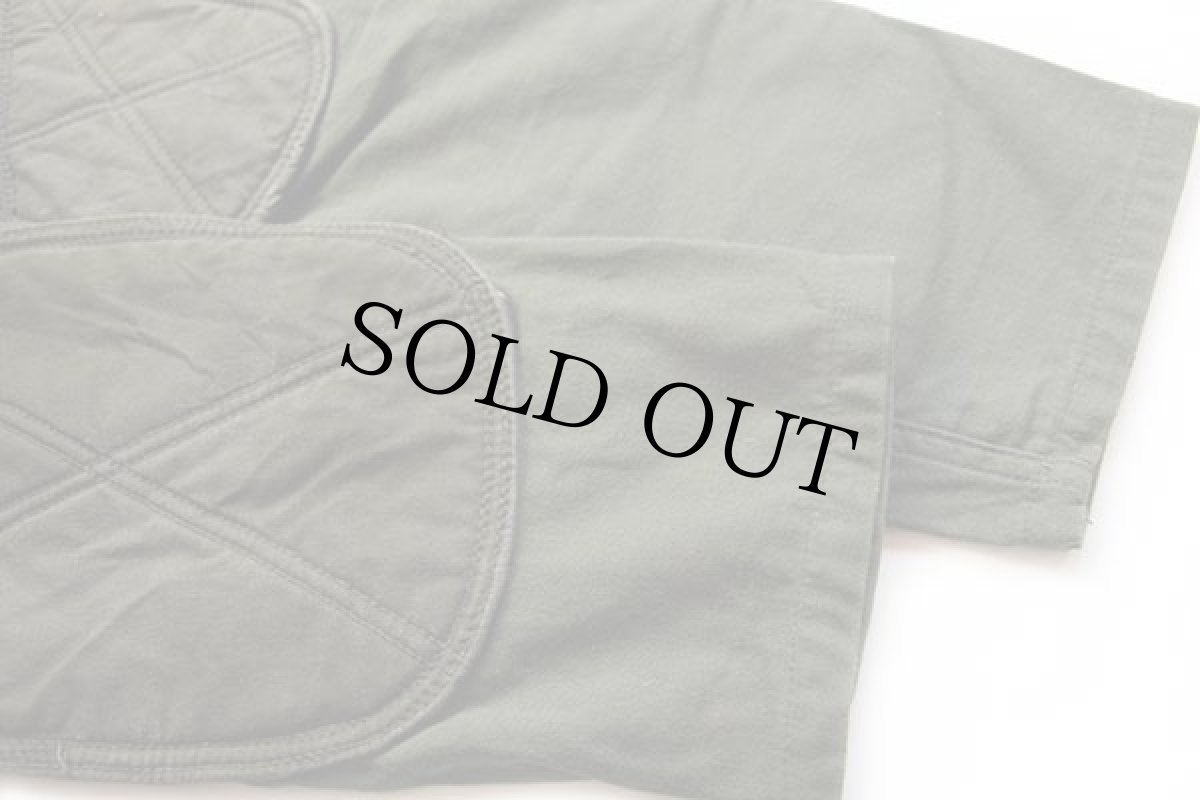 画像6: 60s 米軍 USMC ノーカラー コットンサテン シューティングジャケット オリーブグリーン M (6)