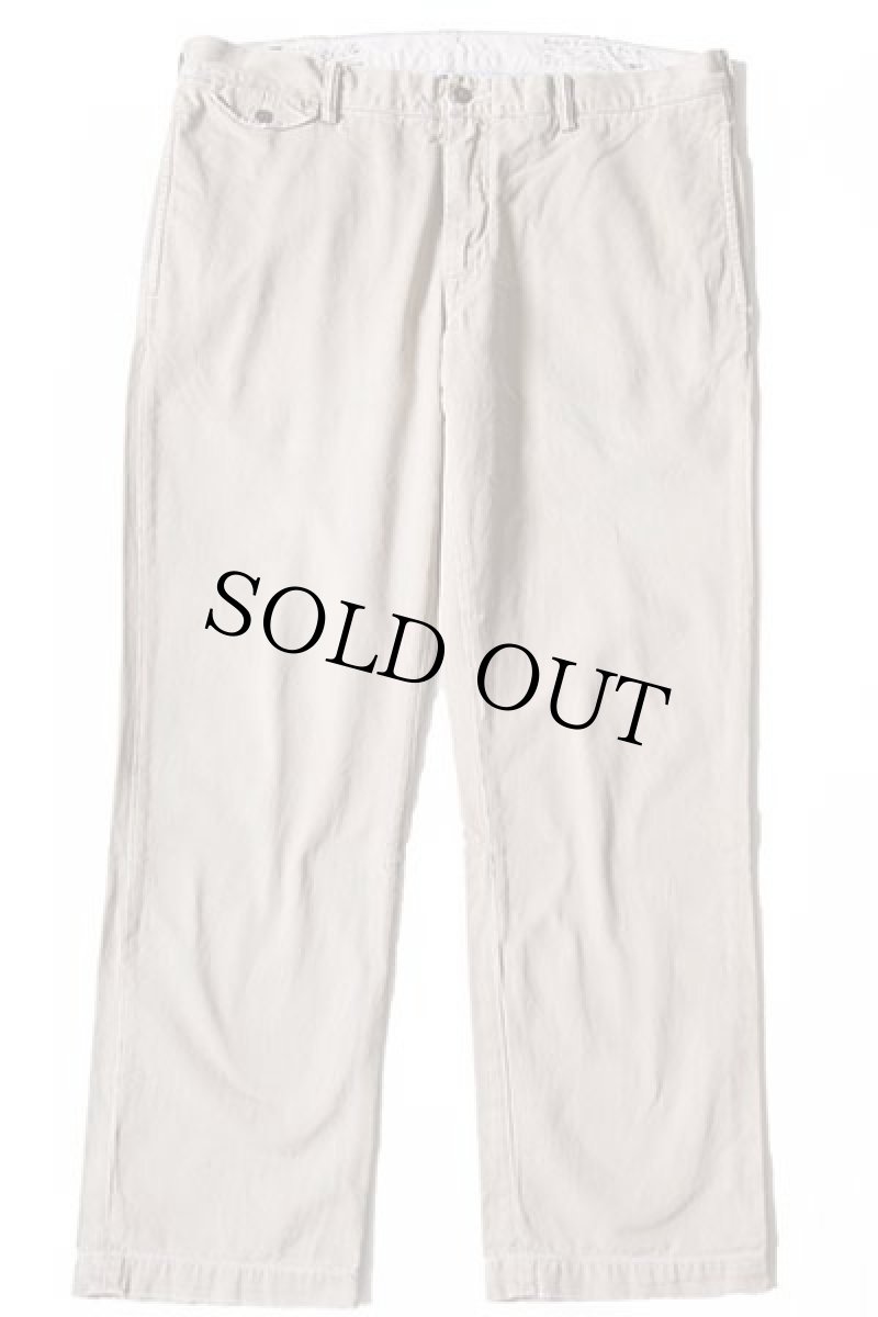 画像2: 00s ポロ ラルフローレン SLIM GI FIT ビンテージ加工 コットン チノパン カーキ w36 (2)