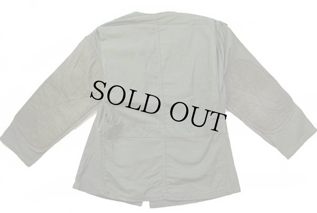 画像2: 60s 米軍 USMC ノーカラー コットンサテン シューティングジャケット オリーブグリーン M (2)