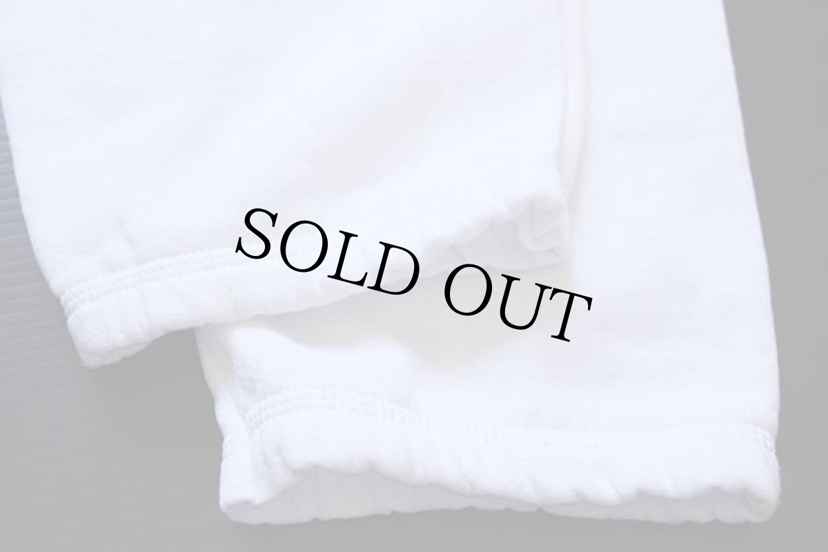 画像7: 80s USA製 FRUIT OF THE LOOM 無地 スウェットパンツ 白 L (7)