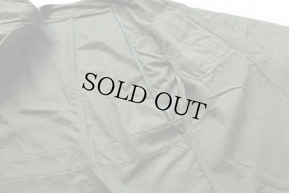 画像5: 60s 米軍 USMC ノーカラー コットンサテン シューティングジャケット オリーブグリーン M (5)