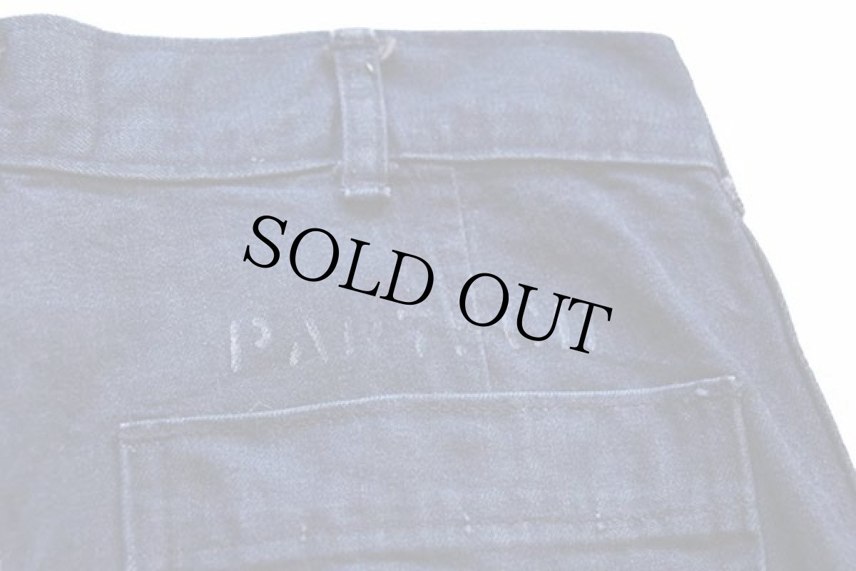 画像7: 80s 米軍 U.S.NAVY ステンシル フレア デニム セーラーパンツ 32R (7)