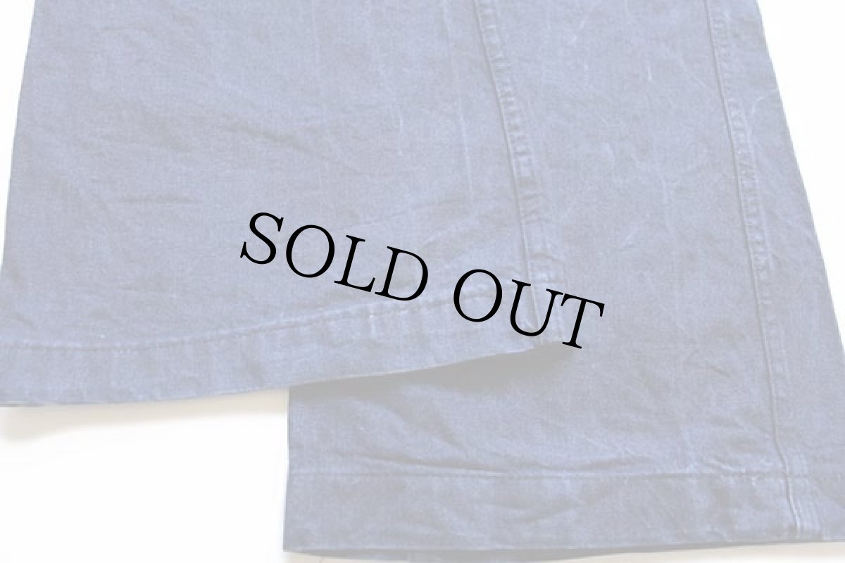 画像8: 80s 米軍 U.S.NAVY ステンシル フレア デニム セーラーパンツ 32R (8)