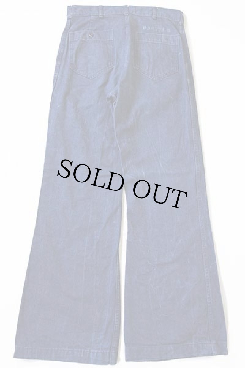 画像3: 80s 米軍 U.S.NAVY ステンシル フレア デニム セーラーパンツ 32R (3)