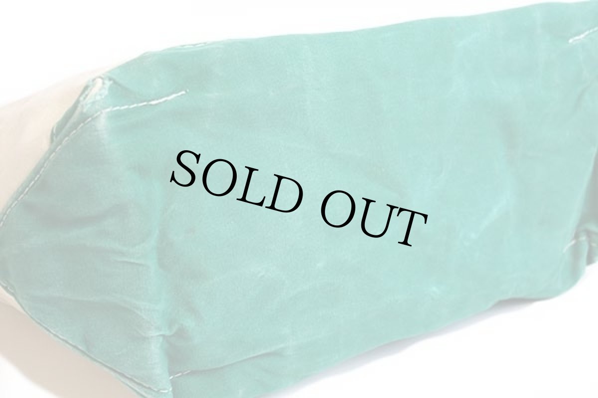 画像3: 80s L.L.Bean BOAT AND TOTE CDA刺繍 耳付き キャンバス トートバッグ ジップトップ 緑 L★ラージ (3)