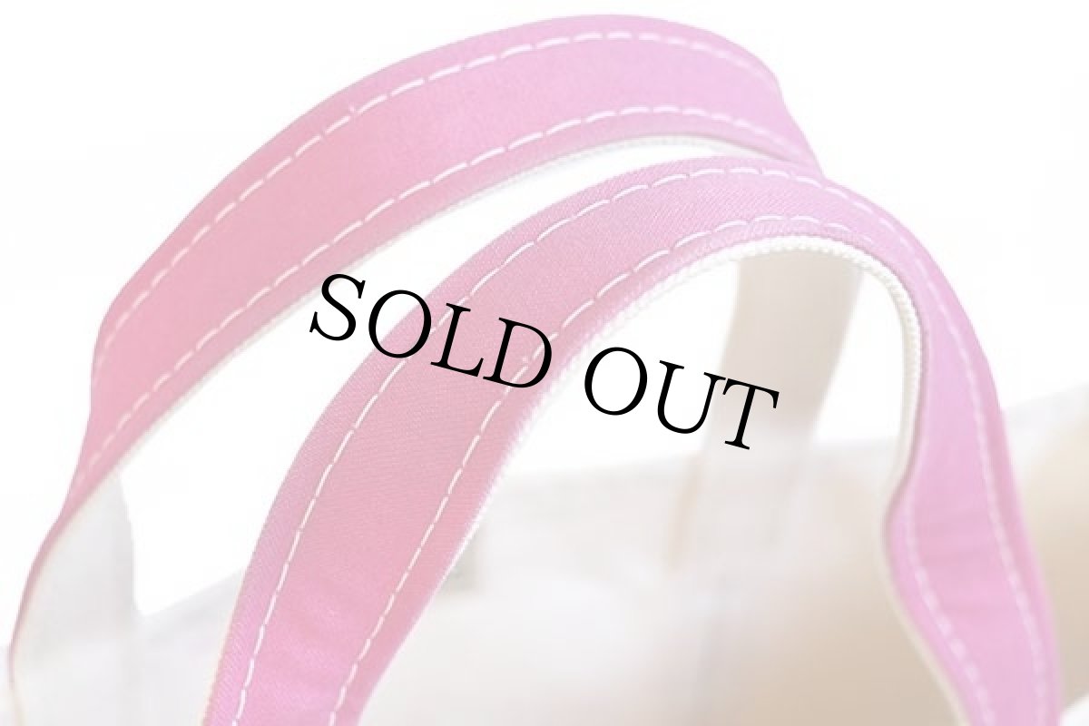 画像5: L.L.Bean BOAT AND TOTE TLM刺繍 キャンバス トートバッグ ピンク M★ミディアム (5)