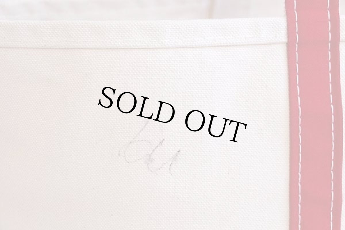 画像8: USA製 L.L.Bean BOAT AND TOTE パッチ付き キャンバス トートバッグ 赤 L★ラージ (8)