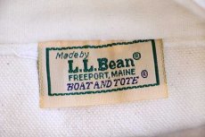画像4: 80s L.L.Bean BOAT AND TOTE 耳付き キャンバス トートバッグ ジップトップ 紺 L★ラージ (4)