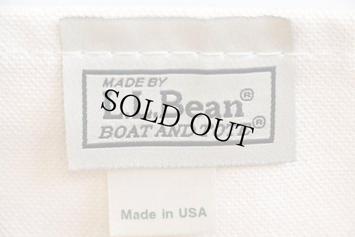 画像4: USA製 L.L.Bean BOAT AND TOTE パッチ付き キャンバス トートバッグ 赤 L★ラージ (4)