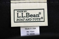 画像4: USA製 L.L.Bean BOAT AND TOTE ciee刺繍 キャンバス トートバッグ 黒 M★ミディアム (4)