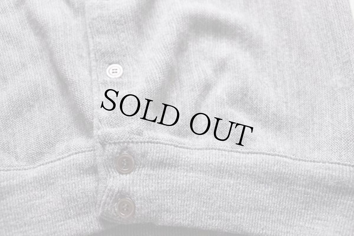 画像5: 80s USA製 IDLEBROOK パール編み アクリルニット カーディガン グレー M (5)