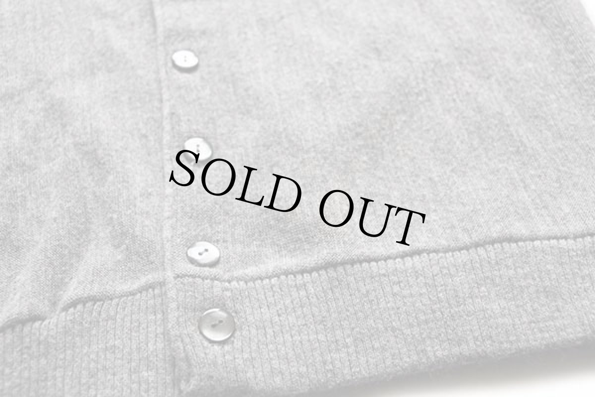 画像5: 70s JCPenney パール編み アクリルニット カーディガン グレー M (5)