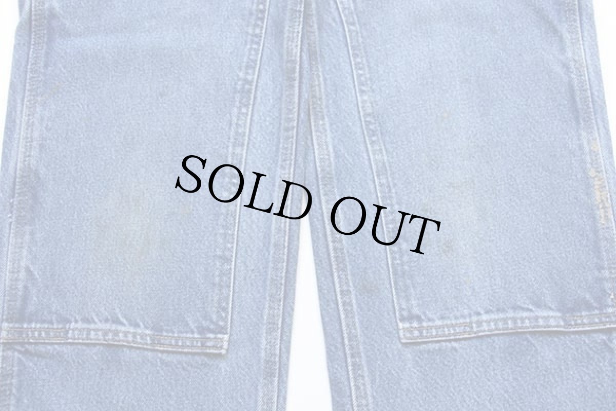 画像7: 00s メキシコ製 carharttカーハート デニム ダブルニー ペインターパンツ ペンキ飛び w28 L30 (7)