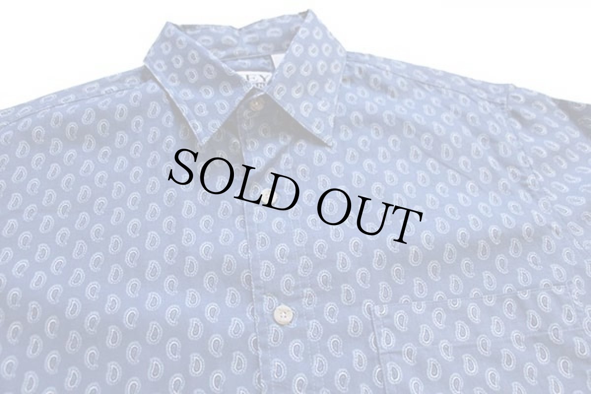 画像4: デッドストック★90s KEY ELEMENTS ペイズリー 総柄 半袖 コットンシャツ M (4)