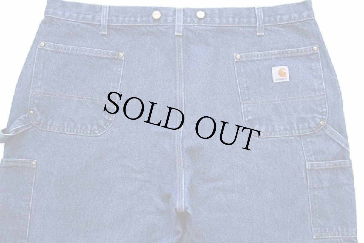 画像5: 00s メキシコ製 carharttカーハート デニム ダブルニー ペインターパンツ w44 (5)