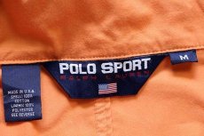 画像4: 90s USA製 POLO SPORTポロ スポーツ ラルフローレン M-65タイプ コットン フィールドジャケット オレンジ M (4)