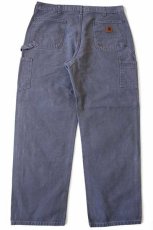 画像3: メキシコ製 carharttカーハート ダック地 ダブルニー ペインターパンツ グレー w38 L32 (3)
