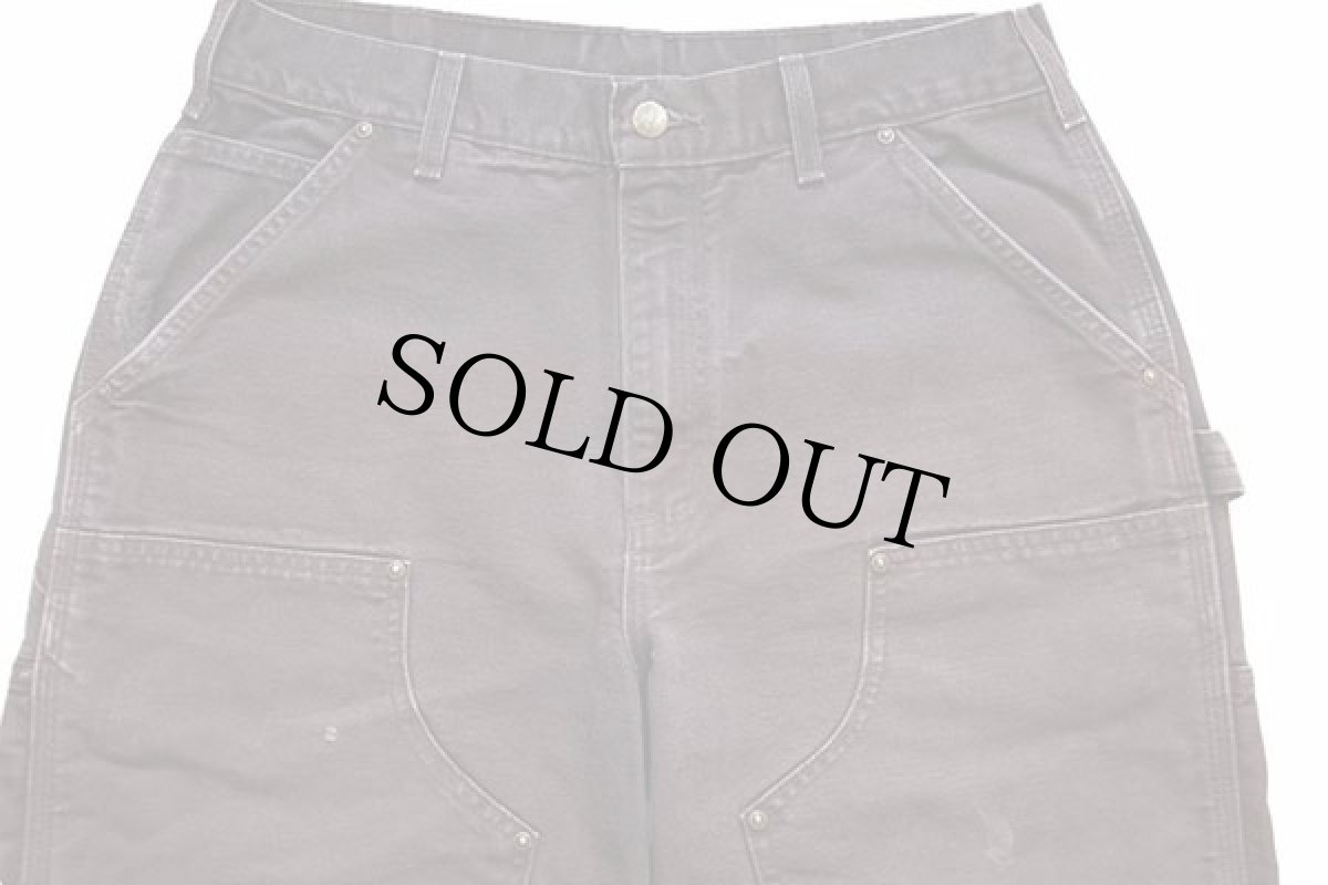 画像4: USA製 carharttカーハート ダック地 ダブルニー ペインターパンツ 焦げ茶 フェード w32 L32 (4)