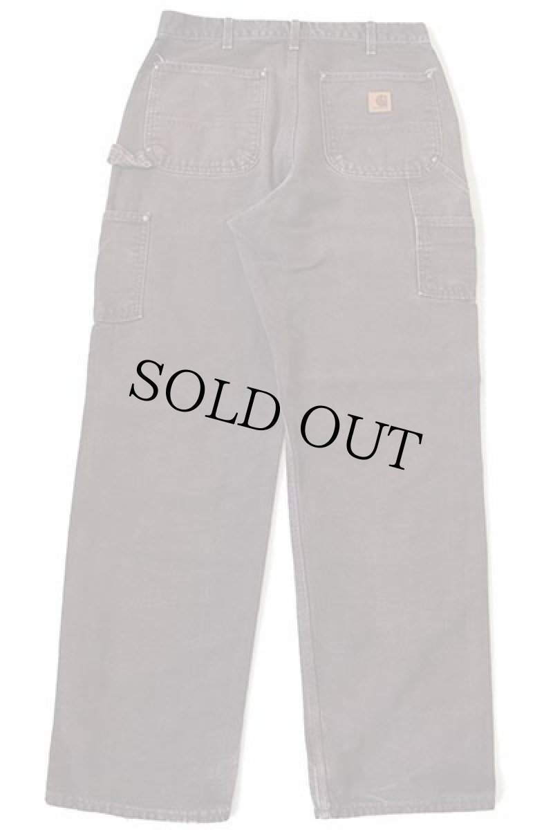 画像3: USA製 carharttカーハート ダック地 ダブルニー ペインターパンツ 焦げ茶 フェード w32 L32 (3)