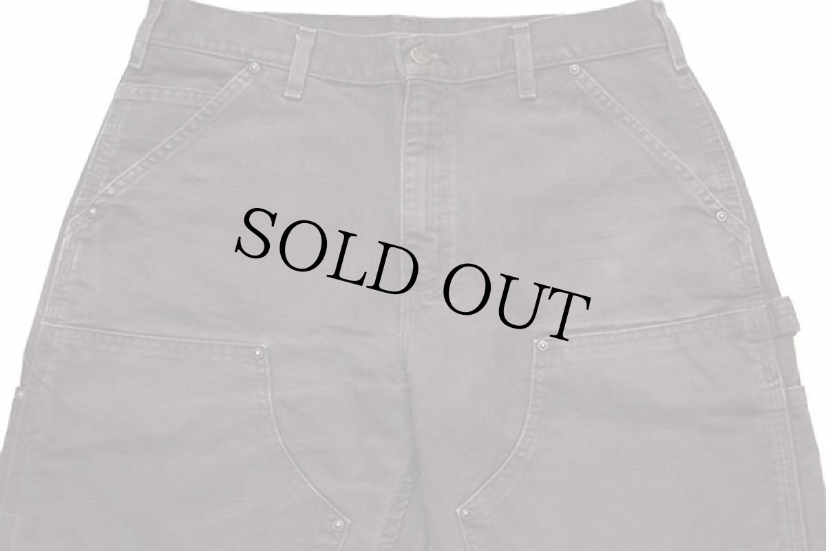 画像4: メキシコ製 carharttカーハート ダック地 ダブルニー ペインターパンツ 焦げ茶 w34 L30 (4)