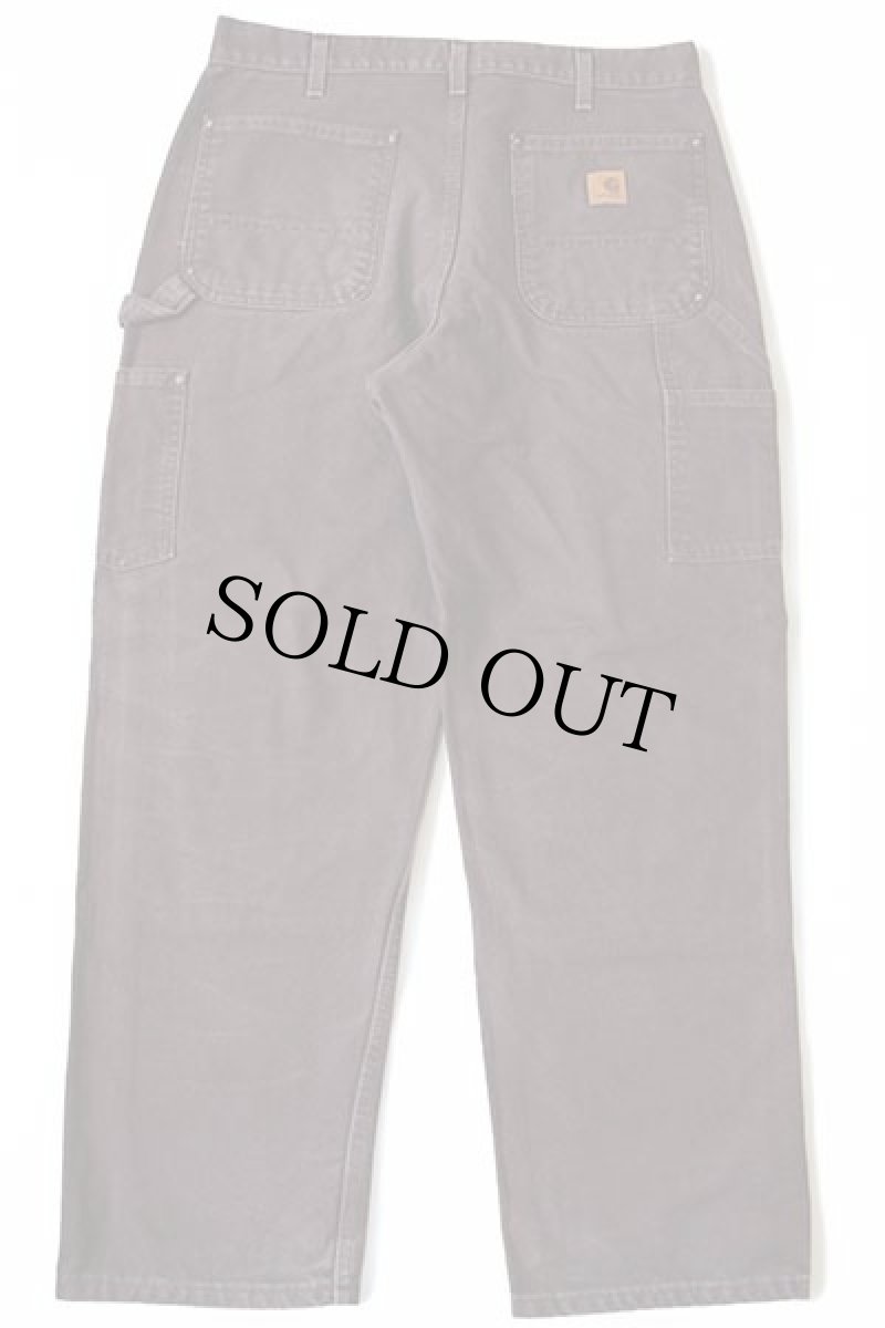 画像3: メキシコ製 carharttカーハート ダック地 ダブルニー ペインターパンツ 焦げ茶 w34 L30 (3)