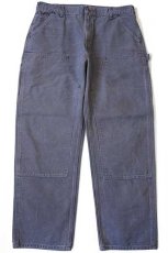 画像2: メキシコ製 carharttカーハート ダック地 ダブルニー ペインターパンツ グレー w38 L32 (2)