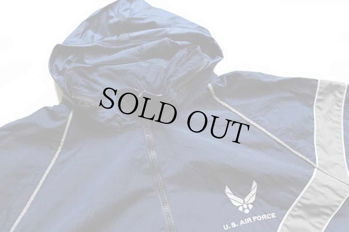 画像3: 00s 米軍 U.S.AIR FORCE PTU ナイロンジャケット 紺 XXL-R (3)