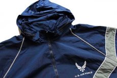 画像3: 00s 米軍 U.S.AIR FORCE PTU ナイロンジャケット 紺 XXL-R (3)