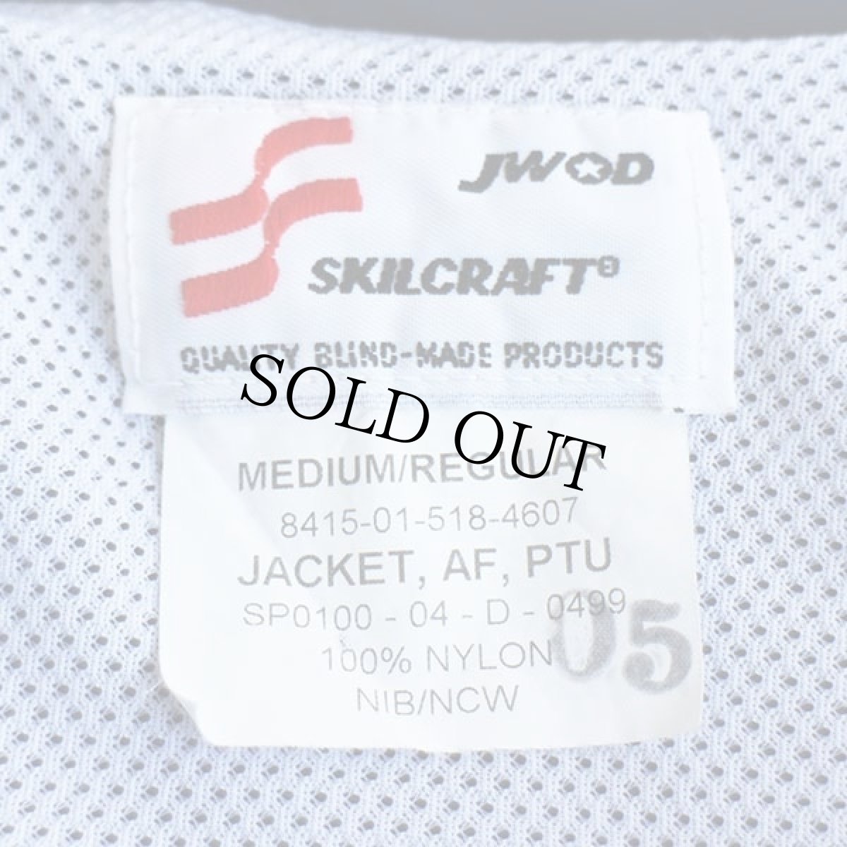 画像3: 00s 米軍 U.S.AIR FORCE PTU ナイロンジャケット 紺 M-R (3)