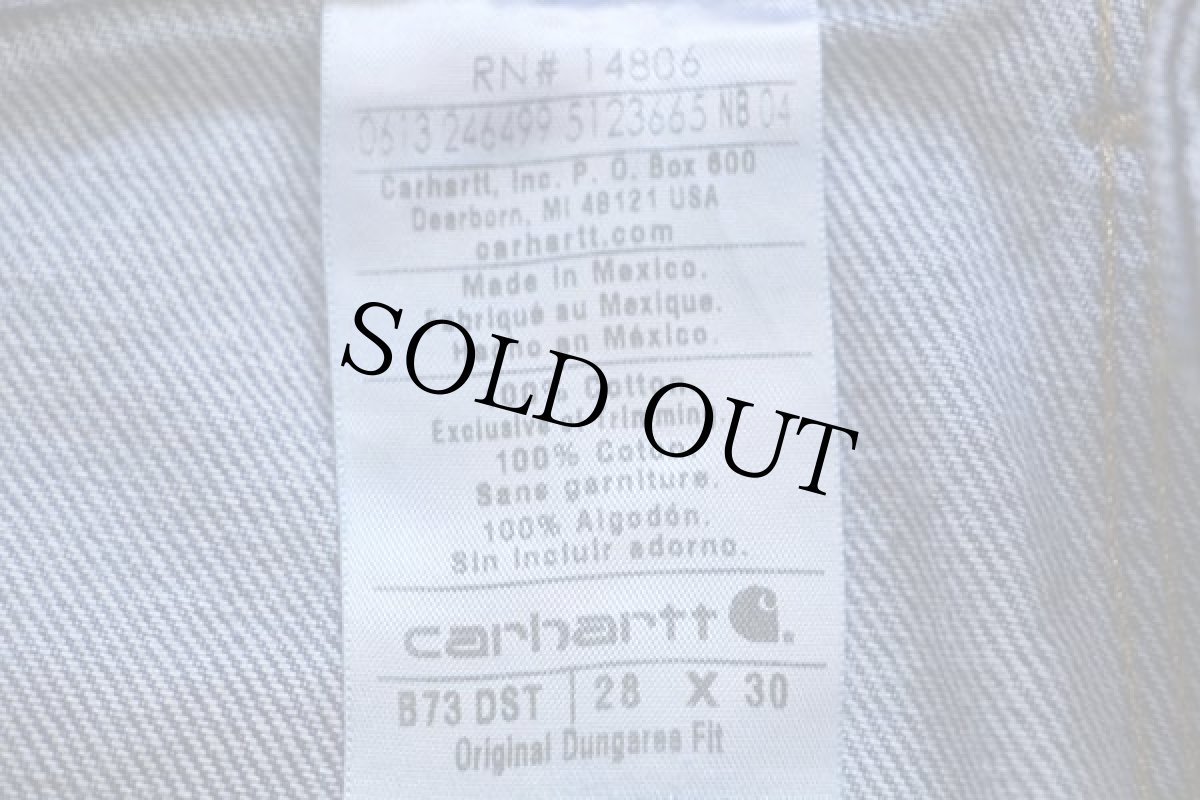 画像6: 00s メキシコ製 carharttカーハート デニム ダブルニー ペインターパンツ ペンキ飛び w28 L30 (6)
