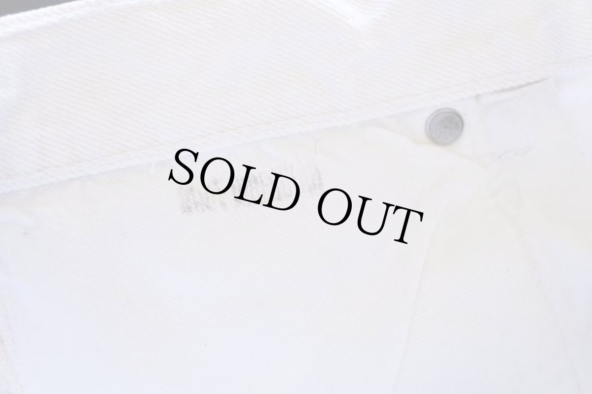 画像7: 90s USA製 Levi'sリーバイス 17501 ホワイト デニムパンツ w31 (7)