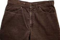 画像4: 70s Levi'sリーバイス 646 コーデュロイパンツ 焦げ茶 w33 L31★ベルボトム (4)