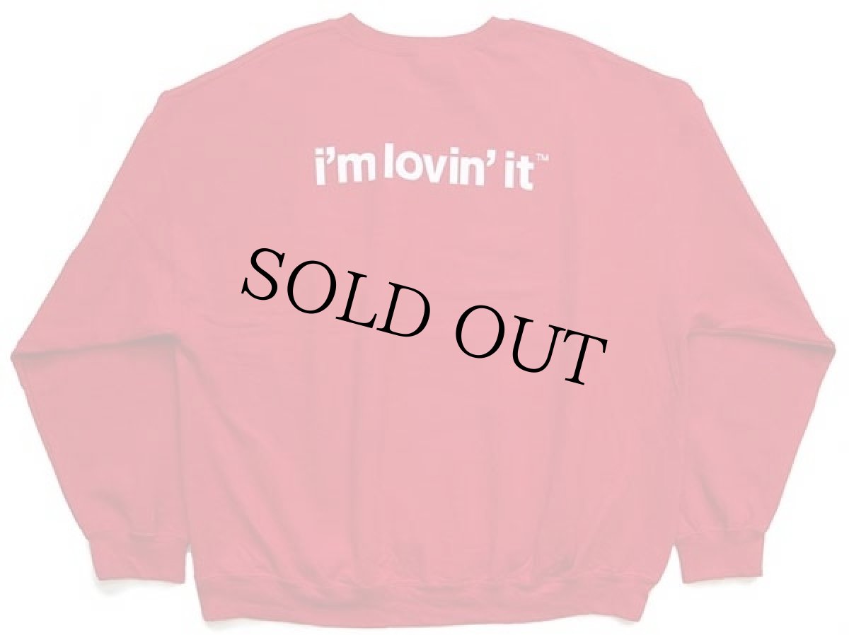 画像2: McDonald'sマクドナルド I'm lovin' it ロゴ 両面プリント スウェット 赤 2XL (2)