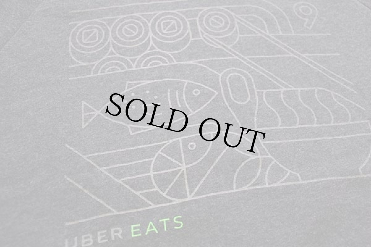 画像3: UBER EATSウーバーイーツ リフレクター×蛍光プリント アート スウェット チャコールグレー M (3)