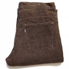 画像1: 70s USA製 Levi'sリーバイス 646 コーデュロイパンツ 焦げ茶 w33 L31★ベルボトム (1)