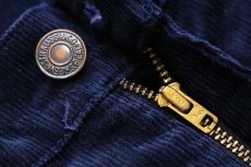 画像7: 70s USA製 Levi'sリーバイス 646 コーデュロイパンツ 紺 w33 L29★ベルボトム (7)