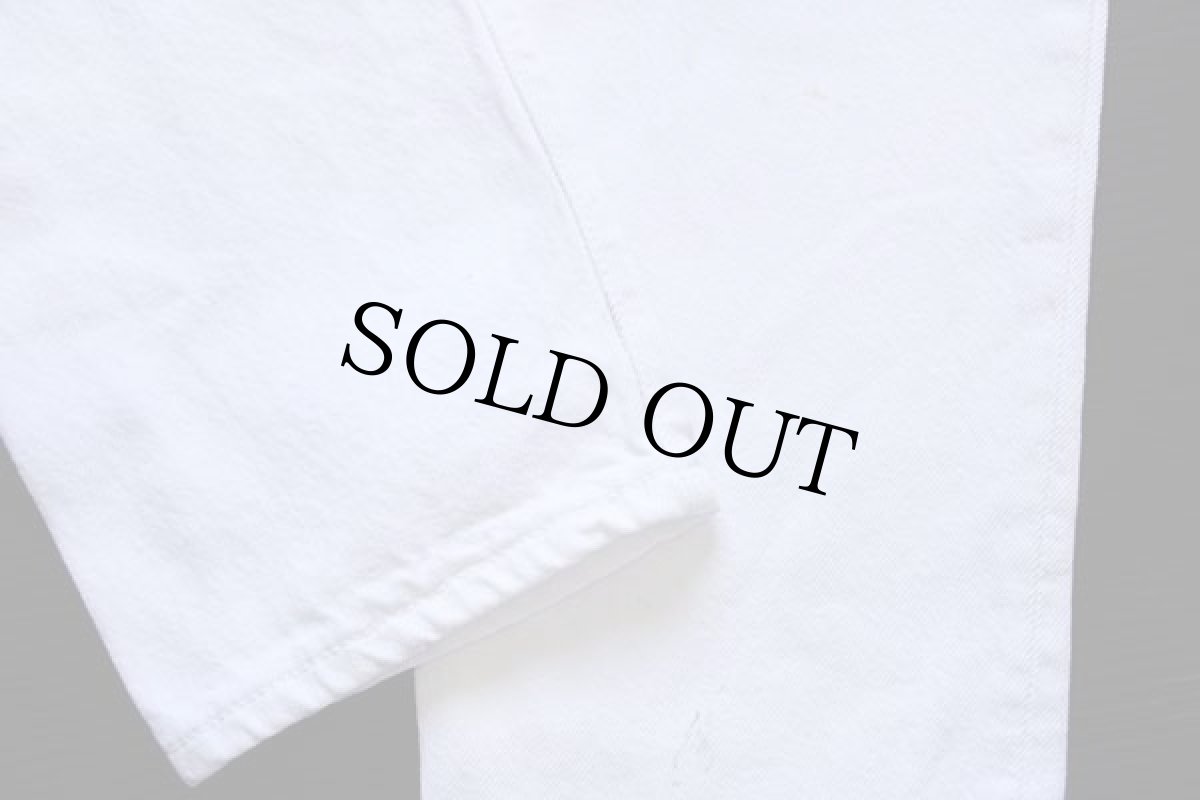 画像8: 90s USA製 Levi'sリーバイス 17501 ホワイト デニムパンツ w31 (8)