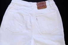 画像5: 90s USA製 Levi'sリーバイス 17501 ホワイト デニムパンツ w31 (5)