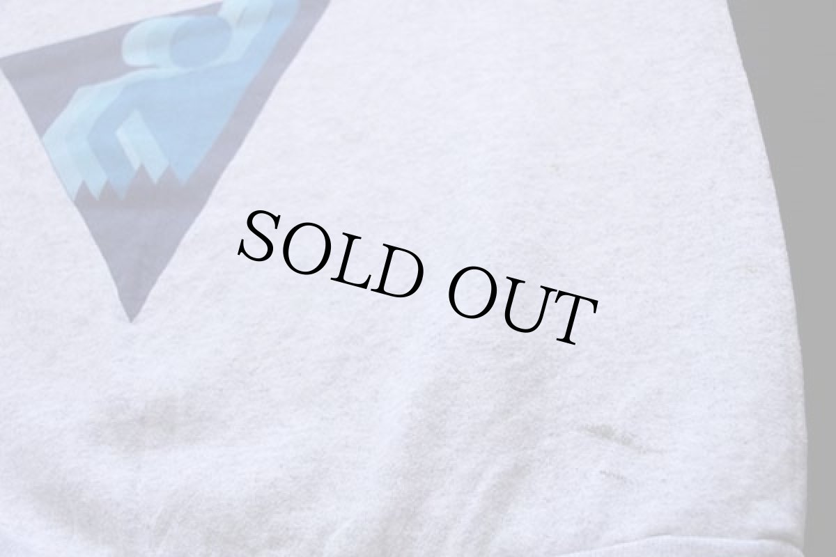 画像5: 90s Hanes MOTOROLAモトローラ ロゴ 両面プリント スウェット 杢ライトグレー (5)