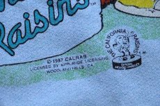 画像4: 80s California Raisinsカリフォルニアレーズン スウェット 水色 (4)