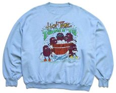 画像1: 80s California Raisinsカリフォルニアレーズン スウェット 水色 (1)