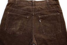 画像5: 70s USA製 Levi'sリーバイス 646 コーデュロイパンツ 焦げ茶 w33 L31★ベルボトム (5)