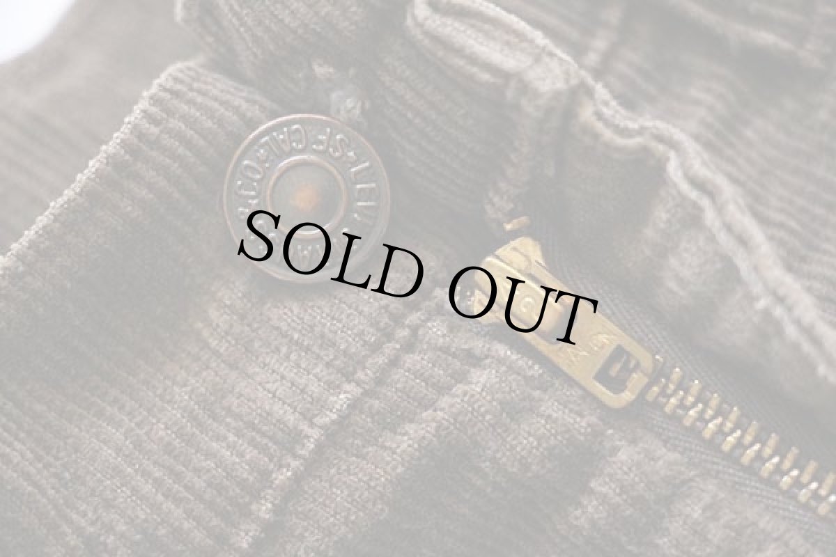 画像7: 70s USA製 Levi'sリーバイス 646 コーデュロイパンツ 焦げ茶 w33 L31★ベルボトム (7)