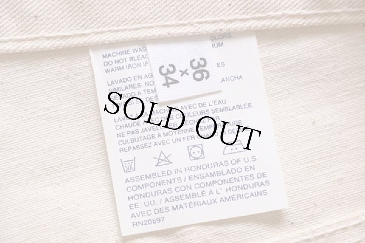 画像6: デッドストック★90s Dickiesディッキーズ コットン ペインターパンツ 生成り w36 L34 (6)