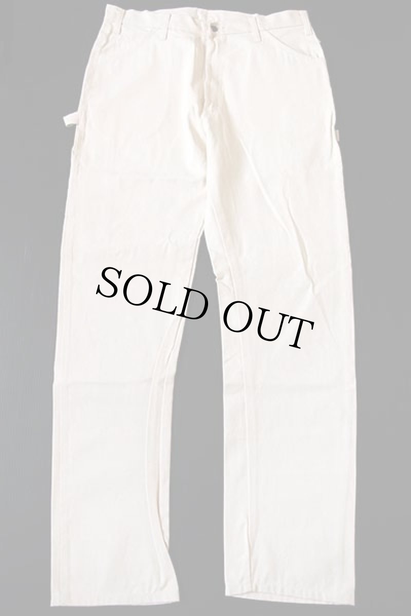画像2: デッドストック★90s Dickiesディッキーズ コットン ペインターパンツ 生成り w36 L34 (2)