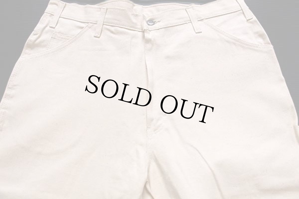 画像4: デッドストック★90s Dickiesディッキーズ コットン ペインターパンツ 生成り w36 L34 (4)