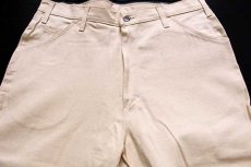 画像4: デッドストック★90s Dickiesディッキーズ コットン ペインターパンツ 生成り w36 L34 (4)